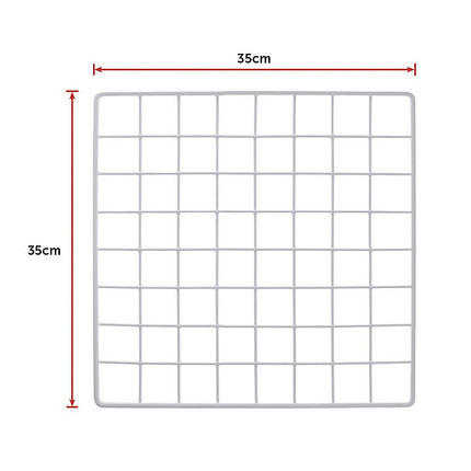 12 Cube Wire Grid Organiser Bookcase Storage Cabinet Wardrobe Closet White 15