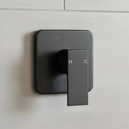 Shower Bath Mixer Tap Bathroom WATERMARK Approved - Electroplated Matte Black 2
