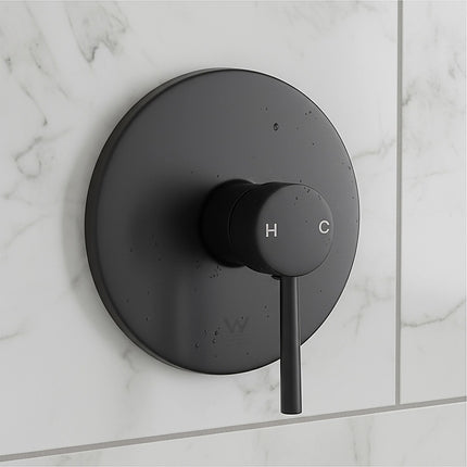 Shower Bath Mixer Tap Bathroom Electroplated Matte Black 2