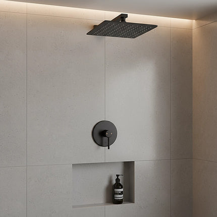Shower Bath Mixer Tap Bathroom Electroplated Matte Black 8