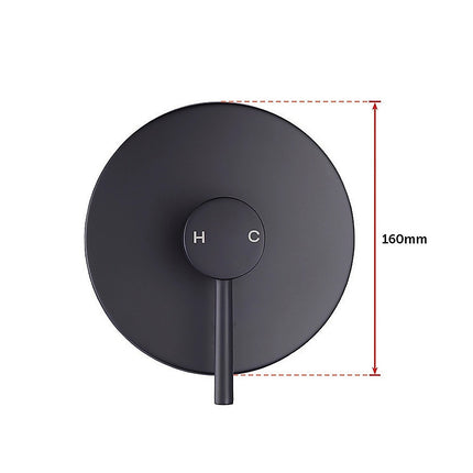 Shower Bath Mixer Tap Bathroom Electroplated Matte Black 12