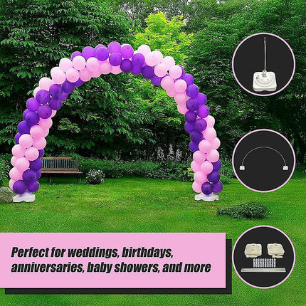 3x4m Full Set Balloon Arch Column Kit Floor Base Stand For Wedding & Party 7