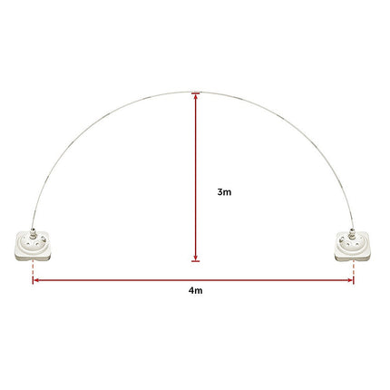 3x4m Full Set Balloon Arch Column Kit Floor Base Stand For Wedding & Party 11
