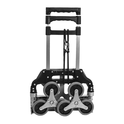 Stair Climbing Trolley 6 Wheels Aluminium Folding Hand Cart Climb Steps 4