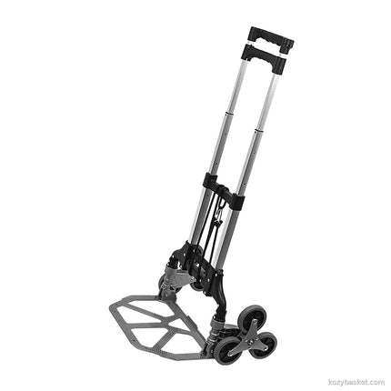 Stair Climbing Trolley 6 Wheels Aluminium Folding Hand Cart Climb Steps