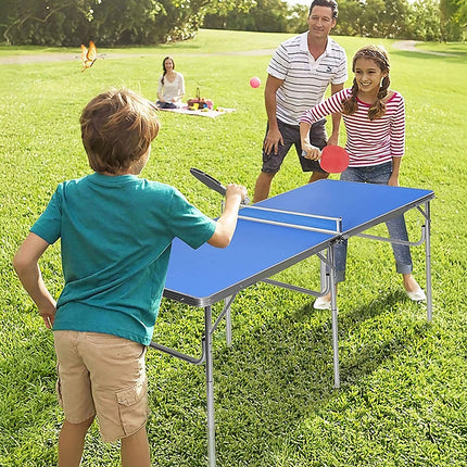 152cm Portable Folding Ping Pong Table Tennis Game Set