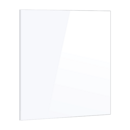 Toughened 90cm x 70cm White Glass Kitchen Splashback 5
