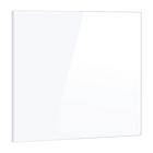 Toughened 90cm x 75cm White Glass Kitchen Splashback