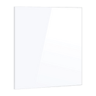 Toughened 60cm x 70cm White Glass Kitchen Splashback