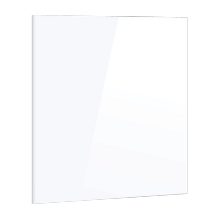 Toughened 60cm x 70cm White Glass Kitchen Splashback