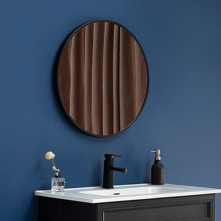 60cm Round Wall Mirror Bathroom Makeup Mirror by Della Francesca 2