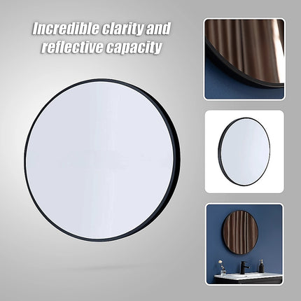 60cm Round Wall Mirror Bathroom Makeup Mirror by Della Francesca 8
