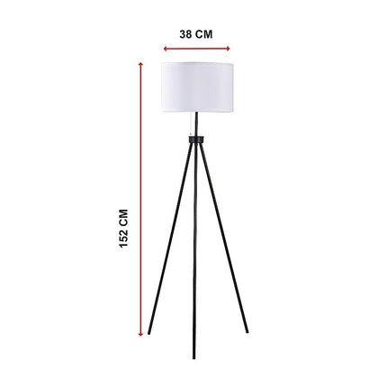 Mid-Century Floor Lamp Modern Tripod Decor Living Room Standing 8