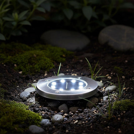 12x Solar Powered LED Buried Inground Recessed Light Garden Outdoor Deck Path 5