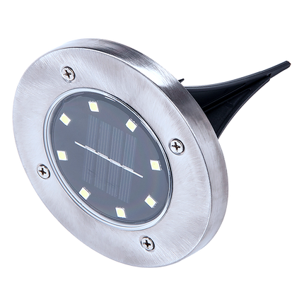 12x Solar Powered LED Buried Inground Recessed Light Garden Outdoor Deck Path 8