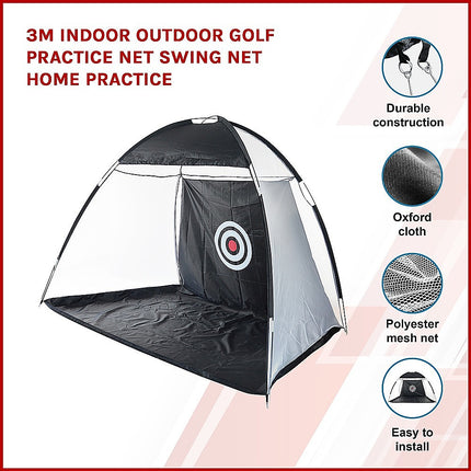 3m Indoor Outdoor Golf Practice Net Swing Net Home Practice 3