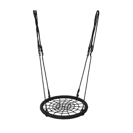 Kids Rope Swing Round Outdoor Birds Crows Nest Spider Web Swing Seat 65cm