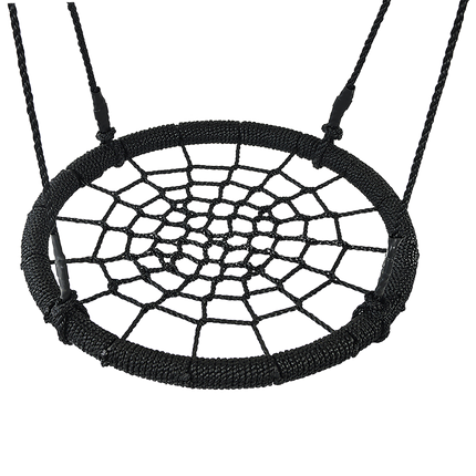 Kids Rope Swing Round Outdoor Birds Crows Nest Spider Web Swing Seat 65cm 4