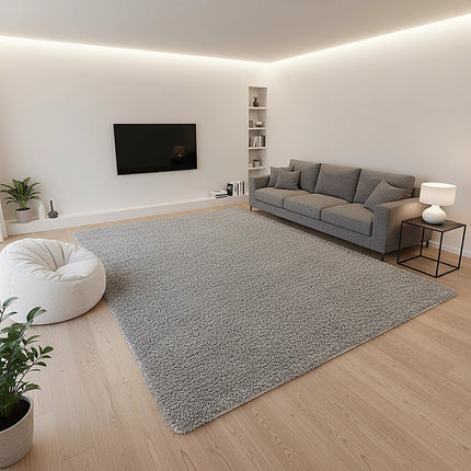230x160cm Floor Rugs Large Shaggy Rug Area Carpet Bedroom Living Room Mat - Grey 7