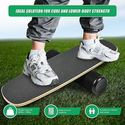 Balance Board Trainer with Stopper Wobble Roller 9