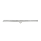 800mm Bathroom Shower Stainless Steel Grate Drain w/Centre outlet Floor Waste