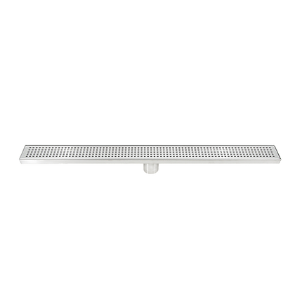 800mm Bathroom Shower Stainless Steel Grate Drain w/Centre outlet Floor Waste