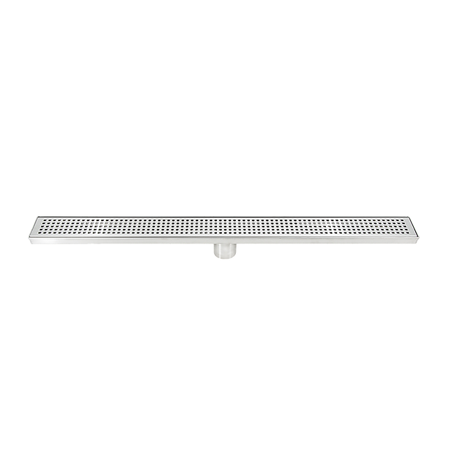 800mm Bathroom Shower Stainless Steel Grate Drain w/Centre outlet Floor Waste