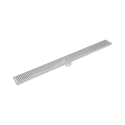 800mm Bathroom Shower Stainless Steel Grate Drain w/Centre outlet Floor Waste 7