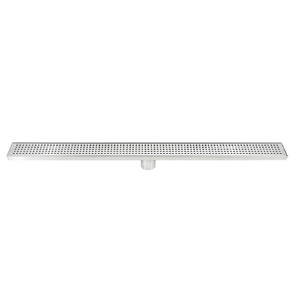 900mm Bathroom Shower Stainless Steel Grate Drain w/Centre outlet Floor Waste Square Pattern