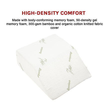 Wedge Elevation Pillow Cool Gel Memory Foam Leg Raiser Support Cushion 7