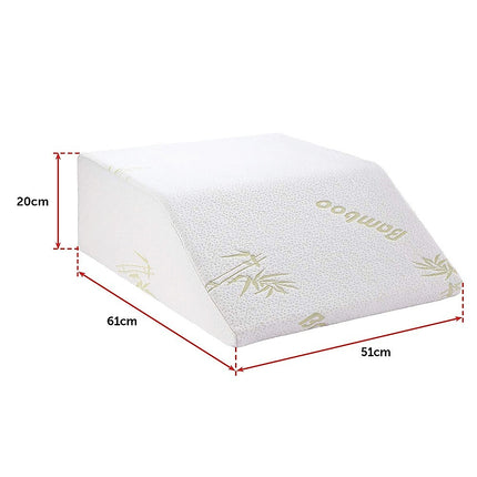 Wedge Elevation Pillow Cool Gel Memory Foam Leg Raiser Support Cushion 8