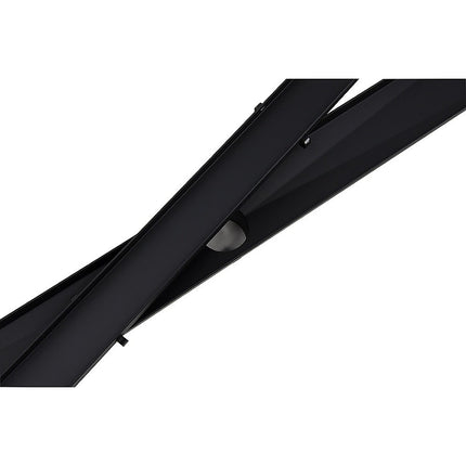 900mm Tile Insert Bathroom Shower Black Grate Drain w/Centre outlet Floor Waste 3