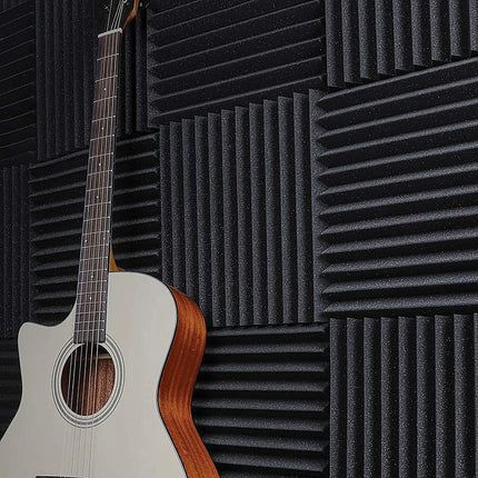 40pcs Studio Acoustic Foam Sound Absorbtion Proofing Panels Tiles Wedge 30X30CM 2