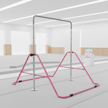 Kids Gymnastics Bars Training Horizontal Bar Monkey Kip Bar Pink 2