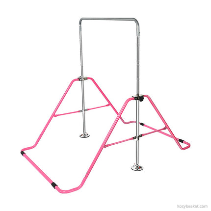 Kids Gymnastics Bars Training Horizontal Bar Monkey Kip Bar Pink
