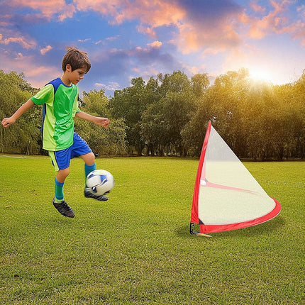 Portable Kids Soccer Goal Set with Cones 5