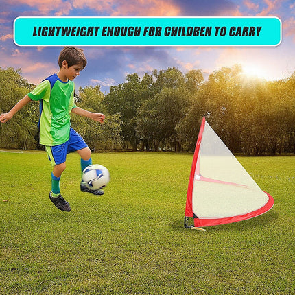 Portable Kids Soccer Goal Set with Cones 9