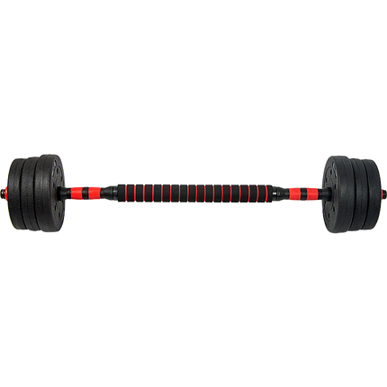 20kg Adjustable Rubber Dumbbell Set Barbell Home GYM Exercise Weights 6