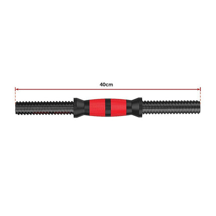 20kg Adjustable Rubber Dumbbell Set Barbell Home GYM Exercise Weights 12