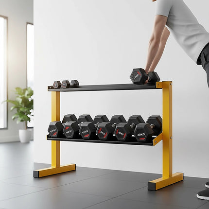 2 Tier Dumbbell Rack for Dumbbell Weights Storage 11