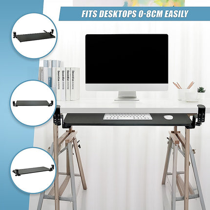 Clamp On Keyboard Tray 75cm W x 25cm D Extra Large 7