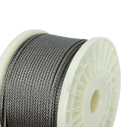50M 316 Marine Stainless Steel Wire Rope Cable Decking Balustrade Rigging 7x19 4mm 8