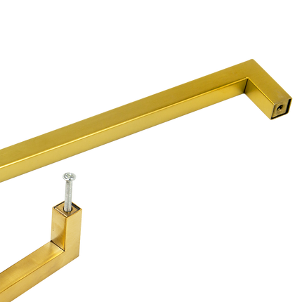 15 x Brushed Brass Drawer Pulls Kitchen Cabinet Handles - Gold Finish 192mm 8