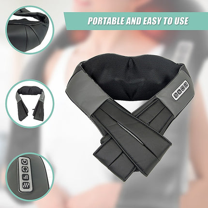 Shiatsu Neck & Back Massager with Heat – Deep Kneading Massage Pillow for Shoulders 8