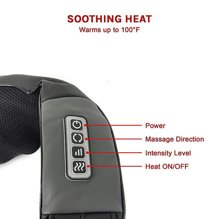 Shiatsu Neck & Back Massager with Heat – Deep Kneading Massage Pillow for Shoulders 11