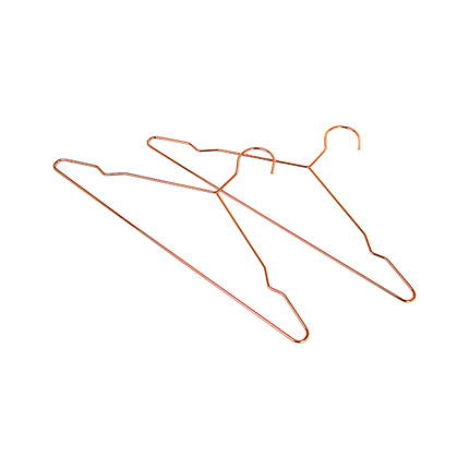 Adult 16.5" Rose Gold Shiny Metal Wire Coat Suit Top Clothes Hangers (30pc per set) 7