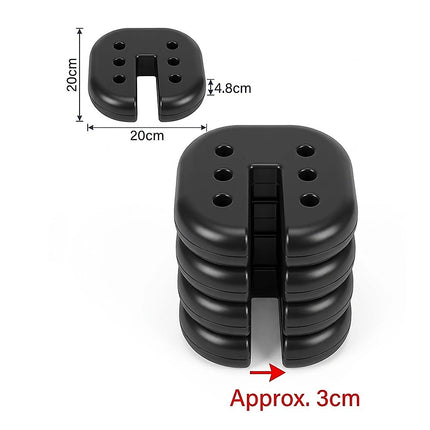 4pcs Outdoor Canopy Tent Leg Weights Anchor Stand Heavy Duty Gazebo Discs Base 14