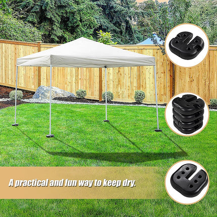 4pcs Outdoor Canopy Tent Leg Weights Anchor Stand Heavy Duty Gazebo Discs Base 8