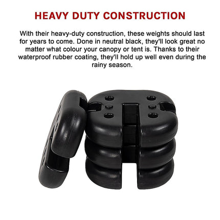 4pcs Outdoor Canopy Tent Leg Weights Anchor Stand Heavy Duty Gazebo Discs Base 13