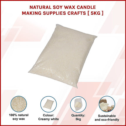 Natural Soy Wax Candle Making Supplies Crafts [ 5kg ] 3